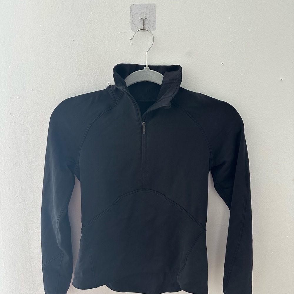 Black Lululemon Quarter-Zip Pullover